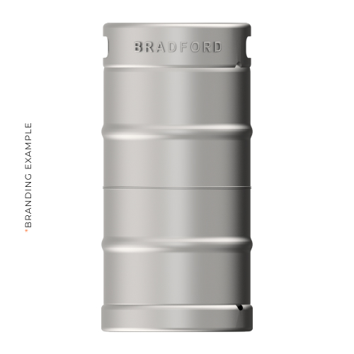 1/4 BBL keg embossing