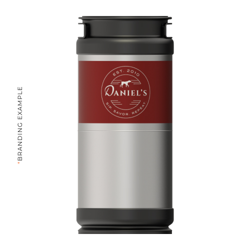 1/6 BBL ECO keg branding example