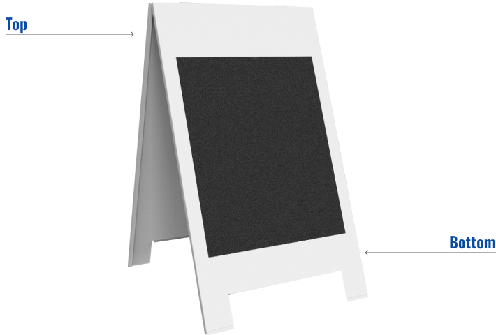 Outdoor pub chalk board branding area