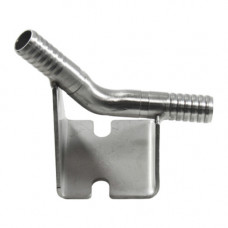 3/8'' Barb Wall Bracket, SS Body
