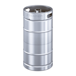 SS 1/4 BBL Keg with Micromatic D Fitting SS 1/4 BBL Keg with Micromatic D Fitting