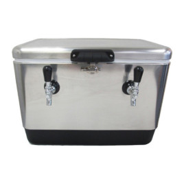 Jockey Box Picnic SS Cooler, 2 Faucets, ...