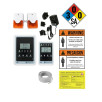 Remote CO2 Storage Safety 3 Alarm System with Dual Horn Strobes Bundle