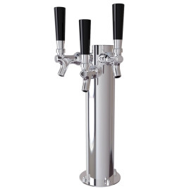 3-Tap 3" Column Draft Beer Tower - Air