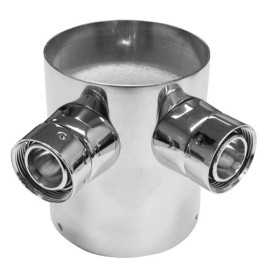 3" Chrome Tower Converter from 1 to 3